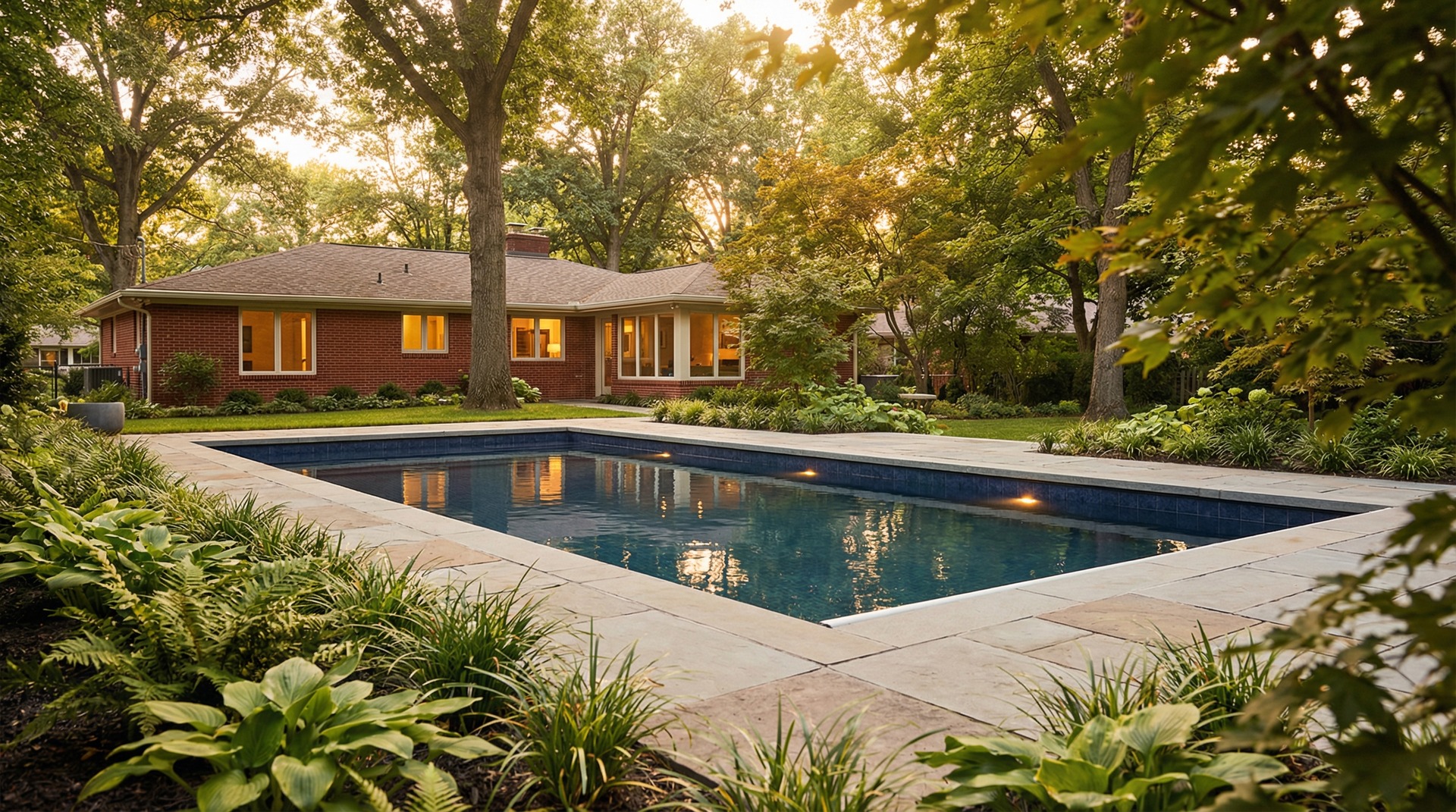 Pool installation in Upper Arlington, Ohio